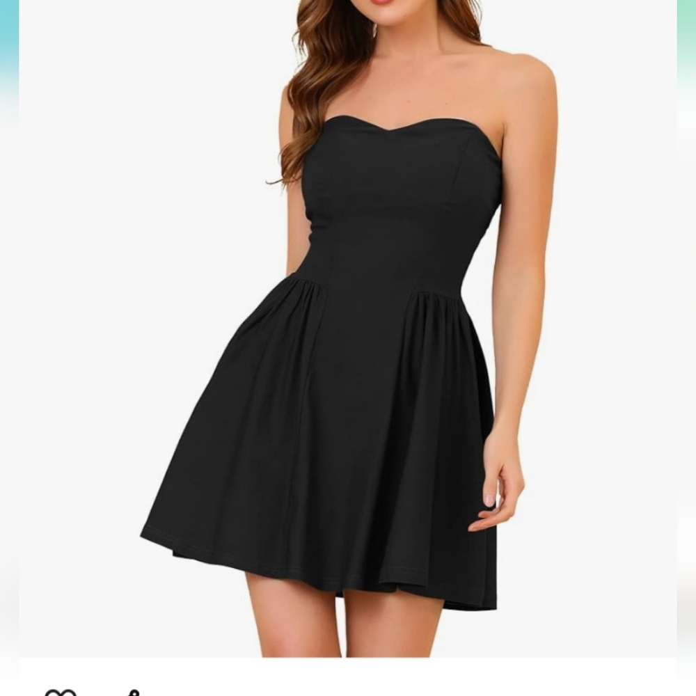 Womens Formal Summer Strapless Mini Dresses